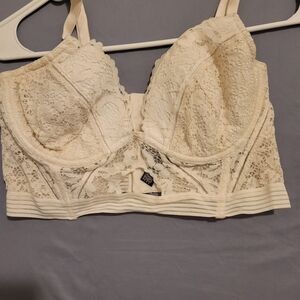 Victoria's Secret Cream Lace Bralette